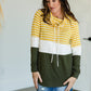 Mustard Striped Mock Neck Top - FINAL SALE Tops