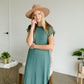 Muted Jade Round Hem T-Shirt Dress Dresses