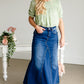 Naomi Medium Wash Long Denim Skirt - FINAL SALE Skirts