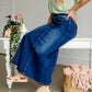 Naomi Medium Wash Long Denim Skirt - FINAL SALE Skirts
