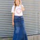 Naomi Medium Wash Long Denim Skirt Skirts