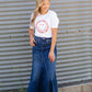 Naomi Medium Wash Long Denim Skirt Skirts