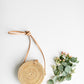 Natural Round Rattan Clutch Accessories Bright Smile