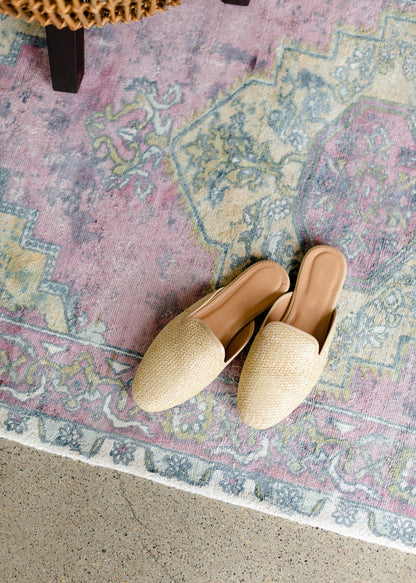 Natural Woven Slip On Mule - FINAL SALE Accessories