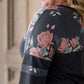 Women's modest plus size floral sweatshirt
