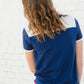 Navy and White Striped Campus Tee - FINAL SALE Tops