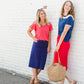 Navy and White Striped Campus Tee - FINAL SALE Tops