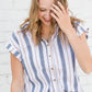 Navy and White Striped Tee - FINAL SALE Tops