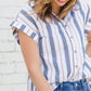 Navy and White Striped Tee - FINAL SALE Tops