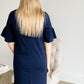 Navy Bell Sleeve Midi Dress - FINAL SALE Dresses
