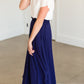 Navy Blue Jersey Maxi Skirt - FINAL SALE Skirts