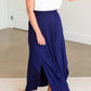 Navy Blue Jersey Maxi Skirt - FINAL SALE Skirts