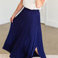 Navy Blue Jersey Maxi Skirt - FINAL SALE Skirts