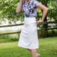 Navy Floral Flutter Sleeve Scoop Neck Tee - FINAL SALE Tops