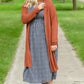 Navy Gingham Faux Button Up Midi Dress - FINAL SALE Dresses