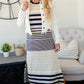 Navy Multi Stripe Maxi Dress Dresses