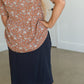 Navy Paper Bag Tie Waist Midi Skirt Skirts Pologram