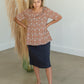 Navy Paper Bag Tie Waist Midi Skirt Skirts Pologram