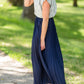 Navy Pleated High Waist Skirt - FINAL SALE Skirts