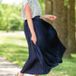 Navy Pleated High Waist Skirt - FINAL SALE Skirts