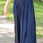 Navy Pleated High Waist Skirt - FINAL SALE Skirts