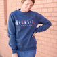 Navy Sailboat Crewneck Sweatshirt Tops