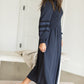 Navy Smocked Embroidered Midi Dress - FINAL SALE Dresses