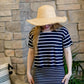 Navy Striped Knit Top and Dress Set - FINAL SALE Dresses