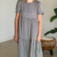 Navy Tiered Gingham Midi Dress -FINAL SALE Dresses