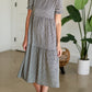 Navy Tiered Gingham Midi Dress -FINAL SALE Dresses