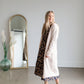 Navy V-Neck Floral Paisley Print Long Sleeve Dress Dresses Hayden