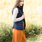 Navy Zip Up Padded Vest - FINAL SALE Tops