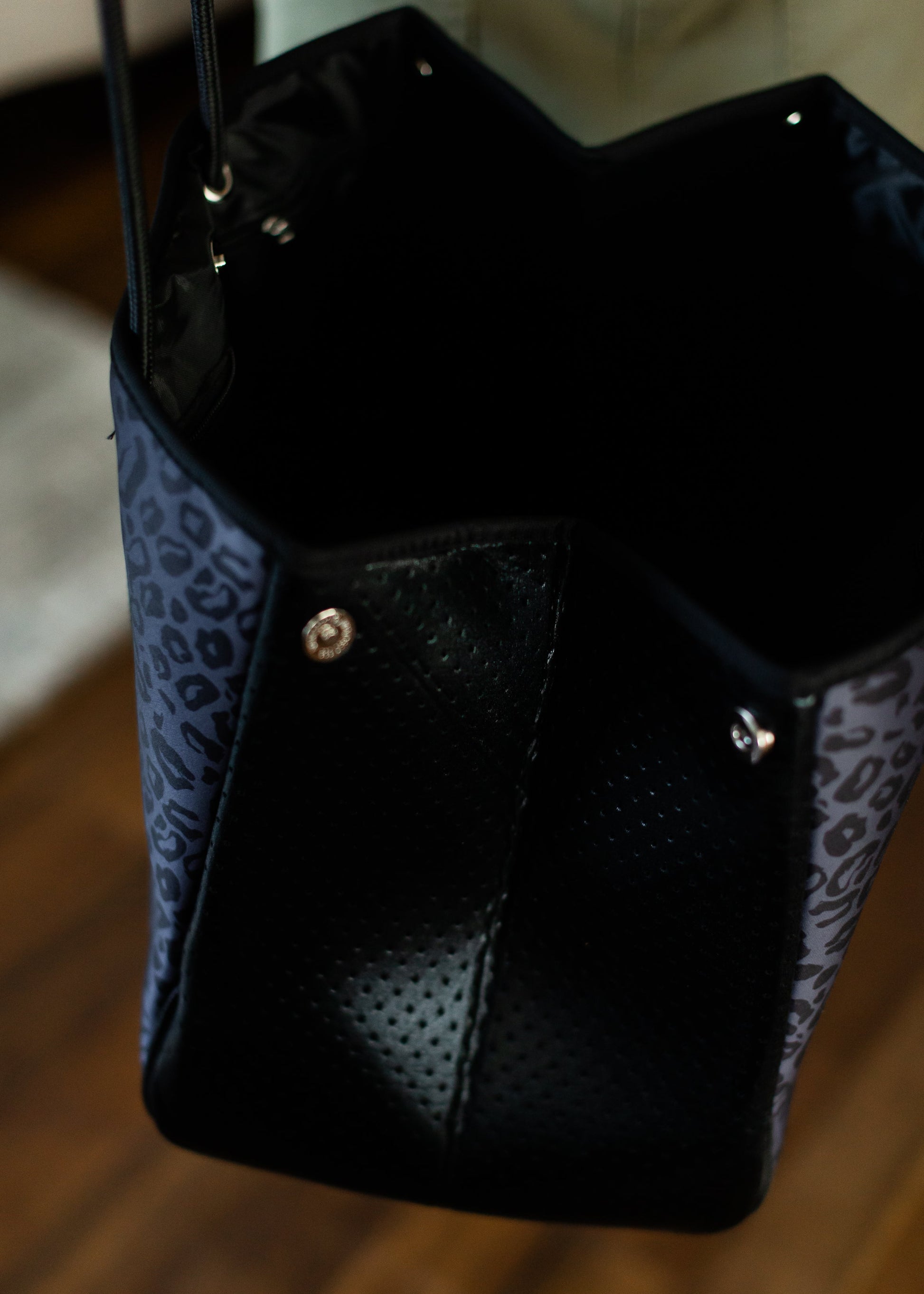 Neoprene Black Leopard Bag Accessories