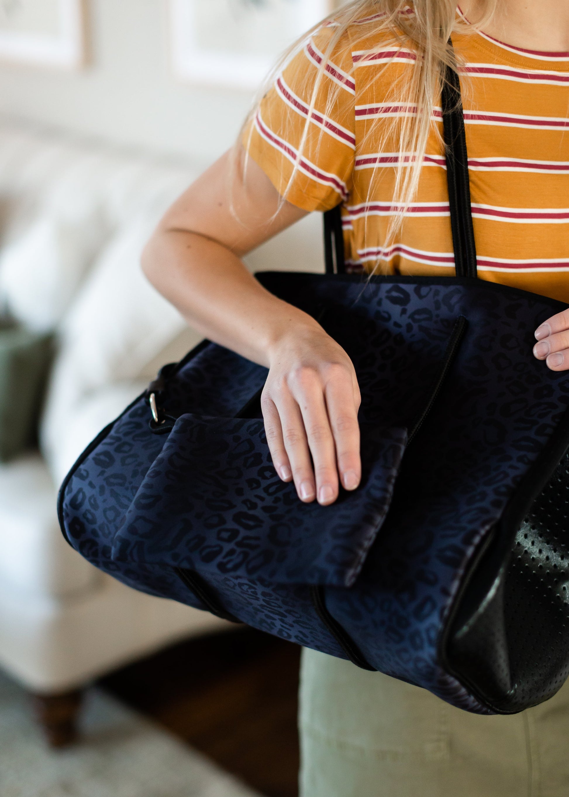 Neoprene Black Leopard Bag Accessories