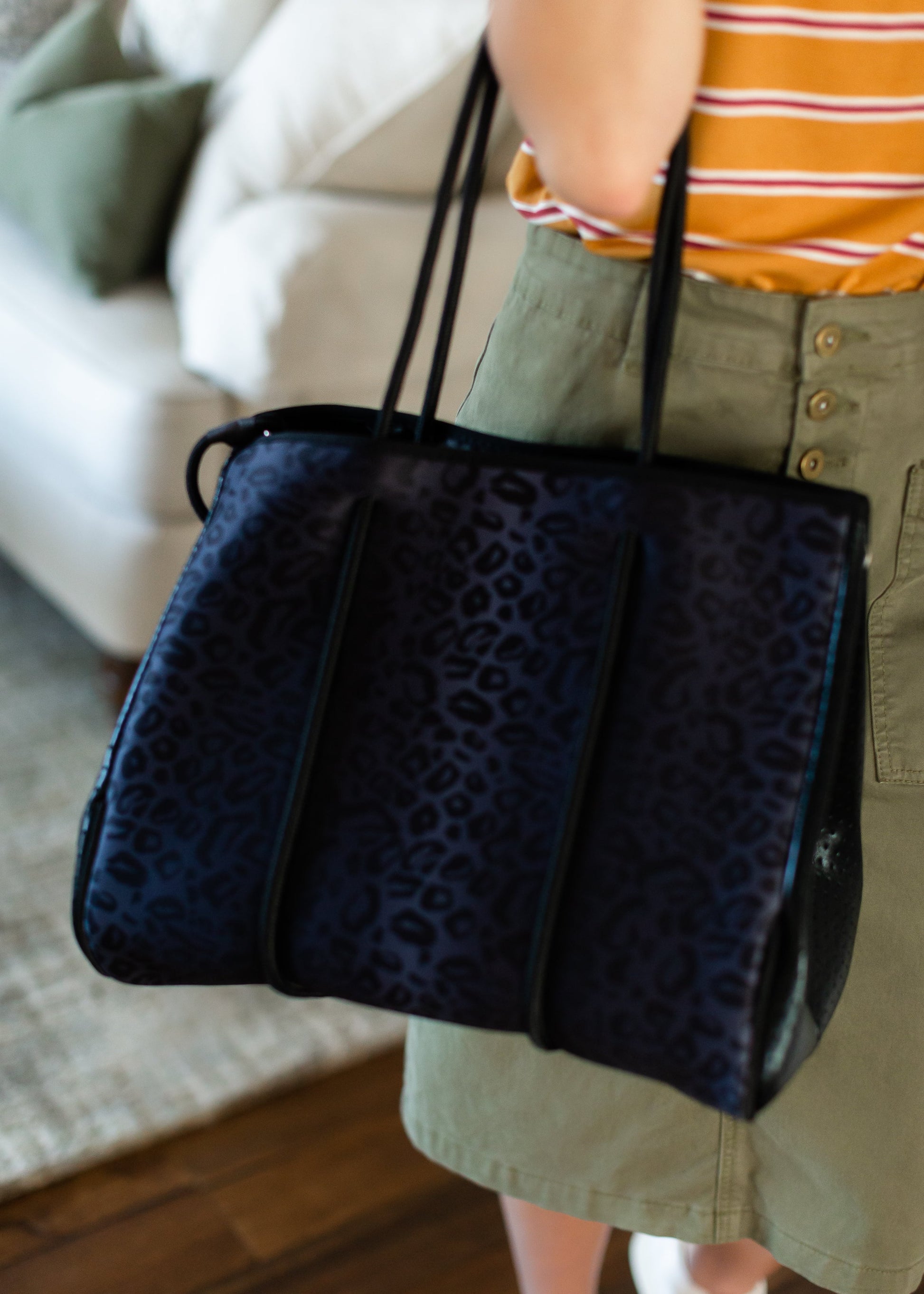 Neoprene Black Leopard Bag Accessories