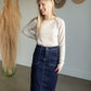 Neutral Button Detail Knit Top Tops Doe and Rae