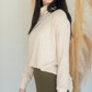 Neutral Cowl Neck Waffle Top Tops Orange Creek/Tea N Rose Cream / S