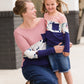 Neutral Floral Color Block Top - FINAL SALE Tops