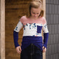 Neutral Floral Color Block Top Tops