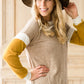 Neutral Knit Top With Pocket - FINAL SALE Tops