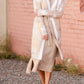 Neutral Toned Print Long Open Front Cardigan Tops RD Style International