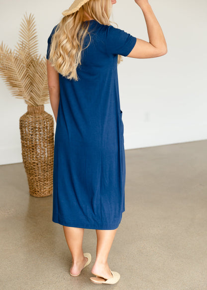 Nora Pocket Front Midi Dress - FINAL SALE Dresses