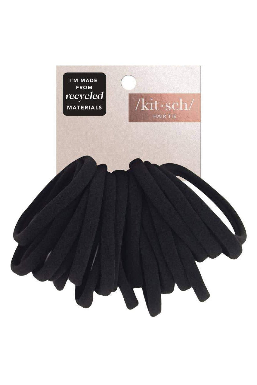 Nylon Elastic Hair Ties - 20 Pack Accessories Kitsch Black