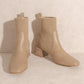 Oasis Society Geraldine Sock Bootie - Taupe Shoes Oasis