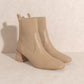 Oasis Society Geraldine Sock Bootie - Taupe Shoes Oasis