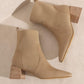 Oasis Society Geraldine Sock Bootie - Taupe Shoes Oasis