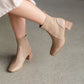 Oasis Society Geraldine Sock Bootie - Taupe Shoes Oasis