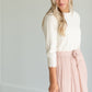 Oatmeal 3/4 Sleeve Sweater - FINAL SALE Tops