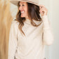 Oatmeal Bubble Long Sleeve Sweater Tops Polagram