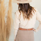 Oatmeal Bubble Long Sleeve Sweater Tops Polagram